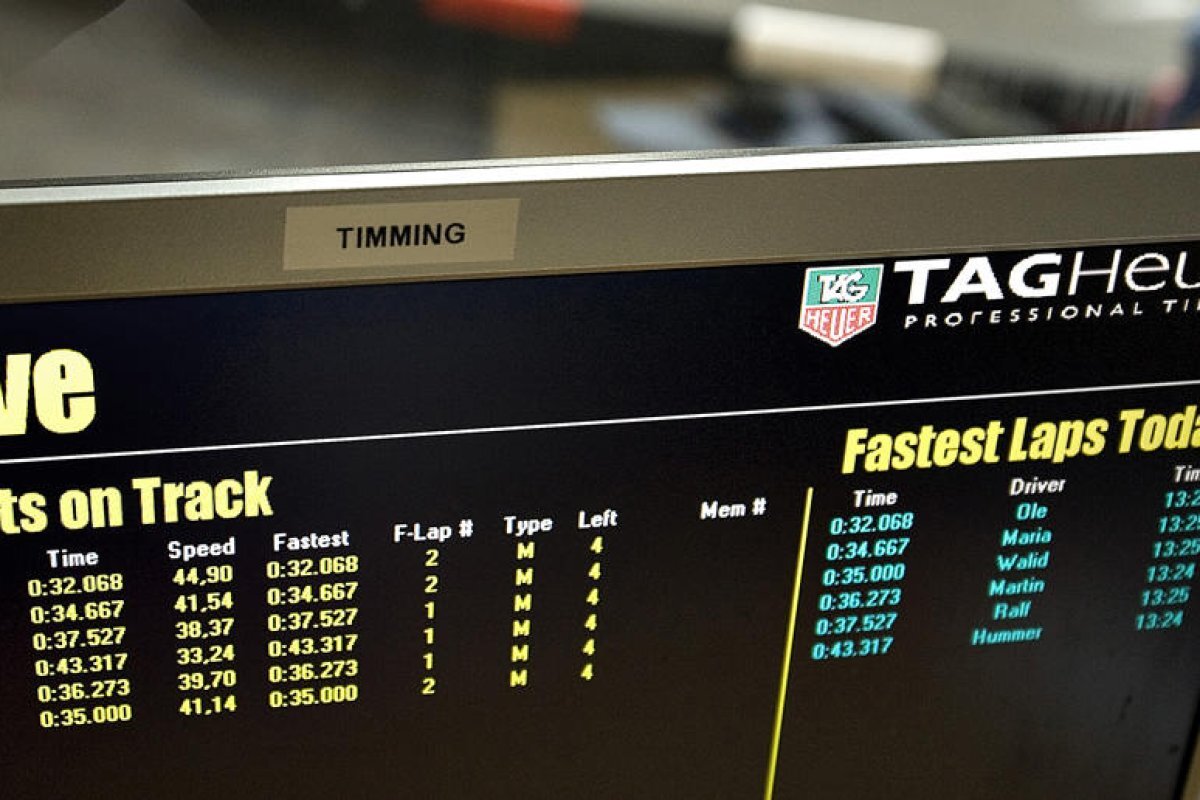 Professionelt TAG Heuer tidtagningssystem